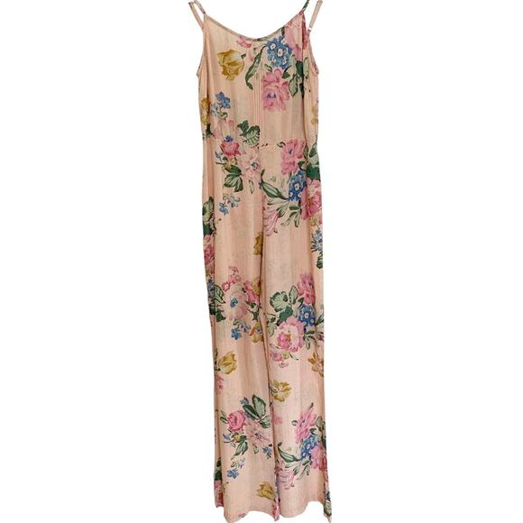 REVOLVE Auguste The Label Blush Delilah Bloom Pintuck Jumpsuit Size 2 - Picture 3 of 8